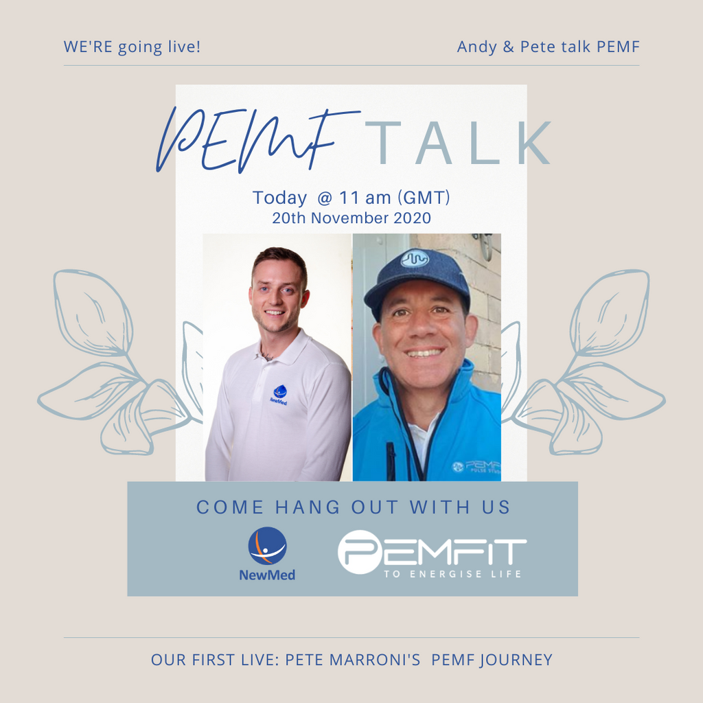 PEMF Talk – our new LIVE concept for 2020 Let’s get talking, sharing and learning about PEMF therapy!