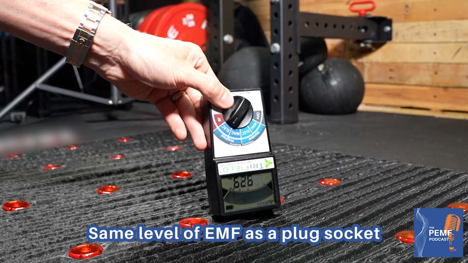 EMF produced by multi therapy/ inferred PEMF therapy mats