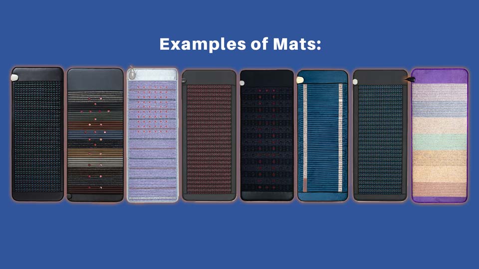 Examples of multi therapy/ inferred PEMF therapy mats