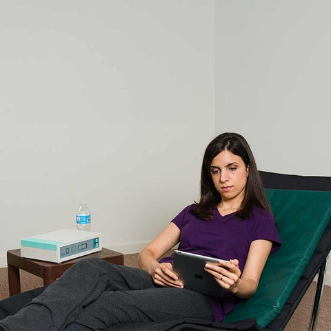 Women sat on Curatron XPSE mat