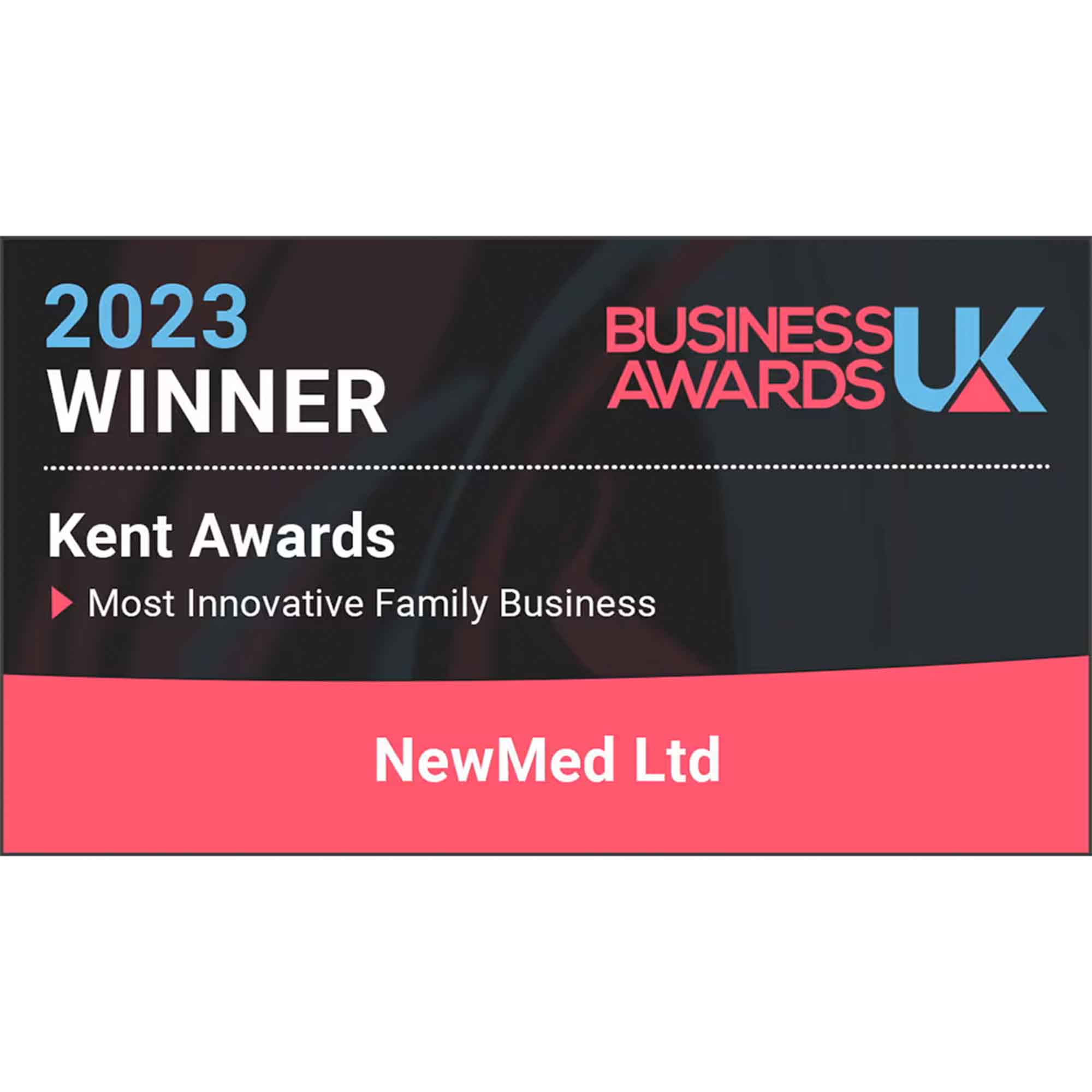 ‘Most Innovative Family Business 2023’ by Business Awards UK, award logo