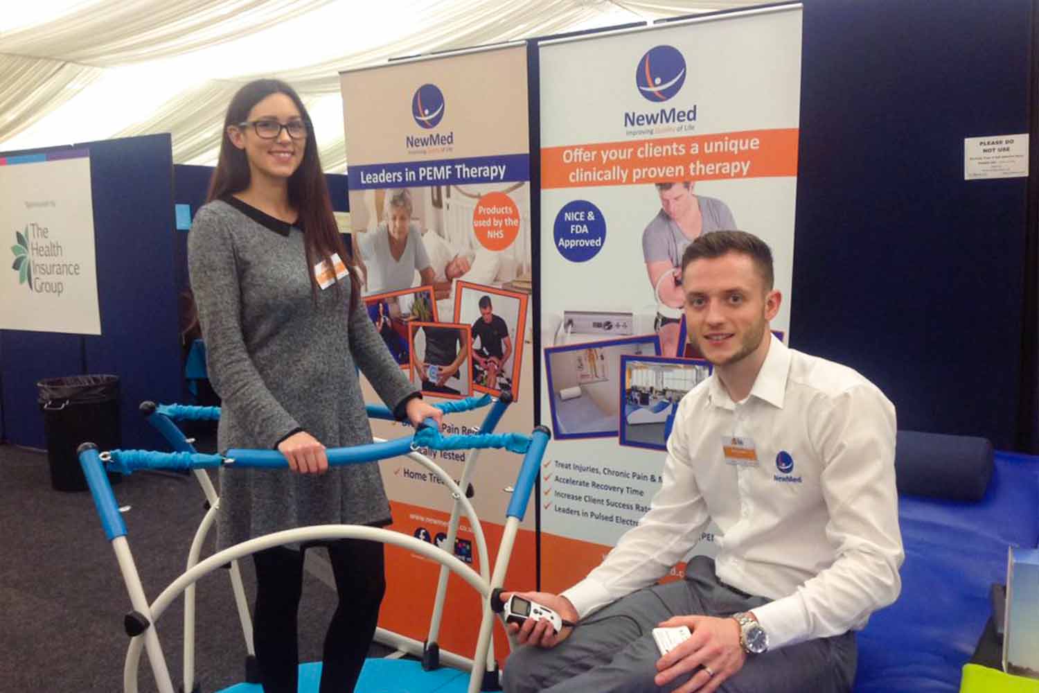 Andy & Jade at NewMed show
