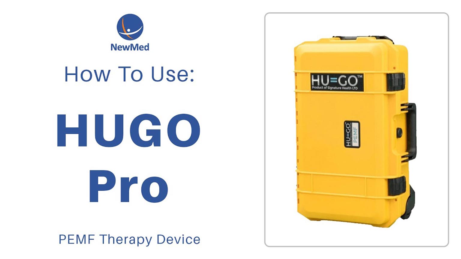 Hugo Healthpro HUGO Pro - Professional PEMF Therapy Device - NewMed Ltd